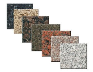 Different types of granite