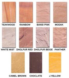 Indian Sandstone Types