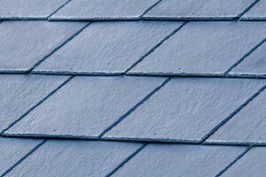A Pattern of Grey Slates on a Roof